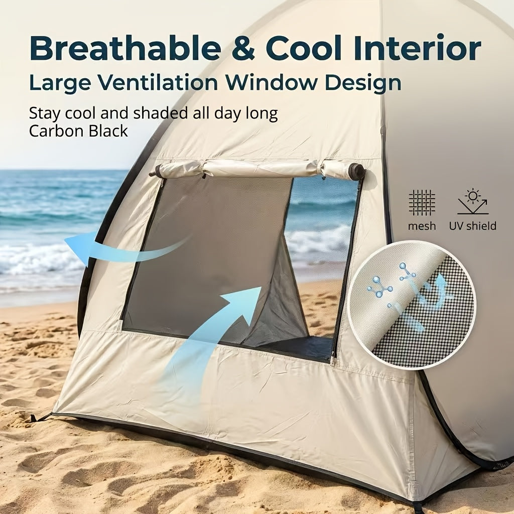 Pop Up Camping Tent 2-3 Person Instant Setup – Portable Sun Shade Shelter with Storage Bag, Foldable Outdoor Canopy for Camping Backyard Garden Beach Hiking Leisure