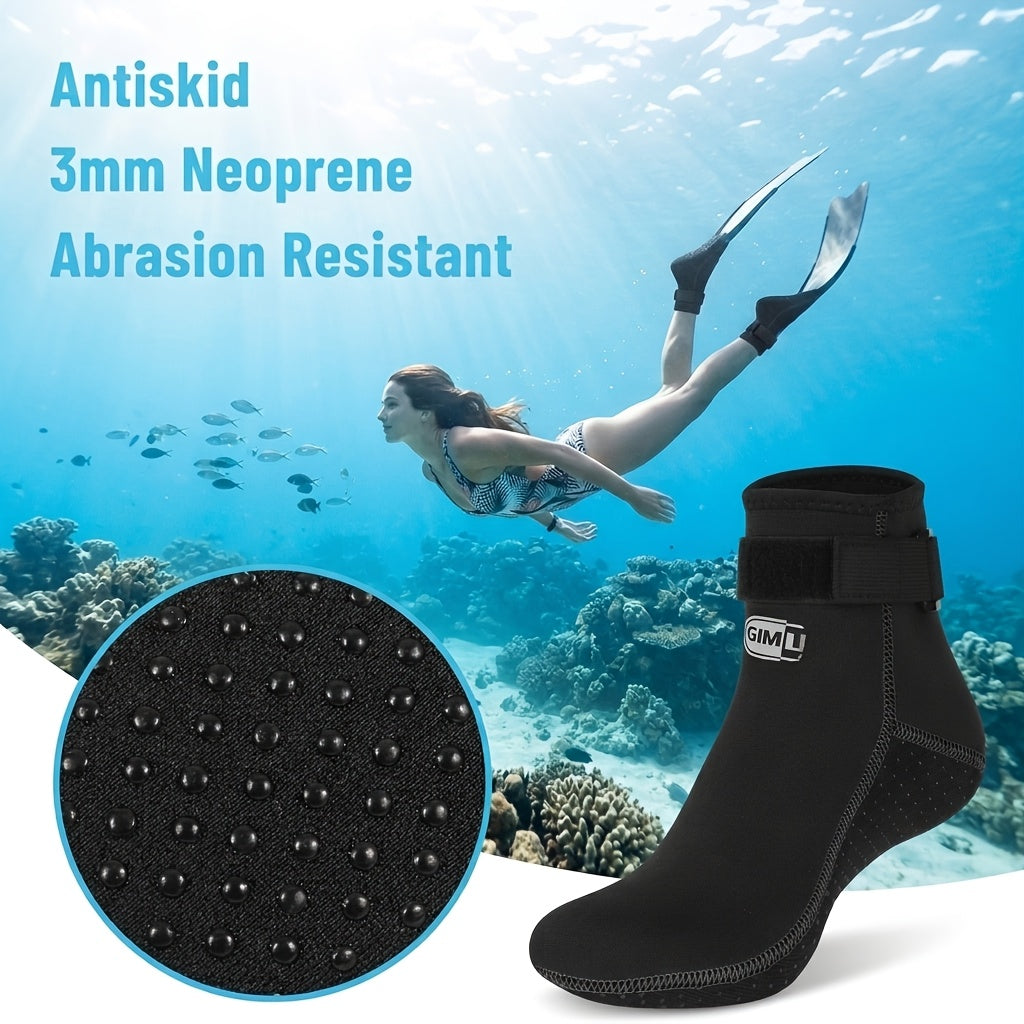 3mm Neoprene Diving Socks High Low Cut Wetsuit Socks for Men Women – Snorkeling Paddle Board Kayaking Beach Water Sports S-XXL