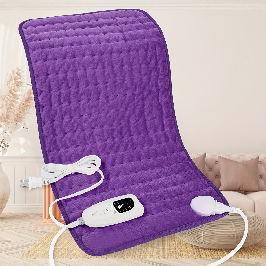 Electric Heating Pad Extra Large 24x12 – 6 Heating Levels Up to 140°F, Auto Shut-Off, Machine Washable, Portable Pad for Back, Neck, Shoulder, Knee & Leg Pain Relief | Holiday Gift for Parents