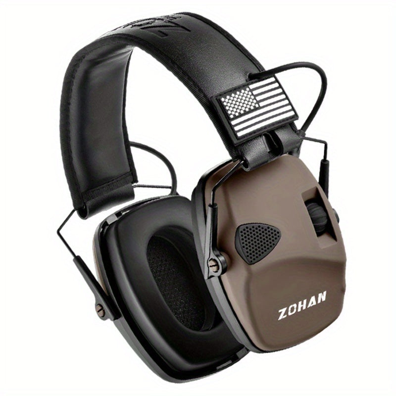 ZOHAN Electronic Shooting Earmuffs NRR 23dB – Noise Cancelling Ear Protection with Sound Amplification for Hunting, Range Shooting, Mowing & Industrial Use, Adjustable Fit, 7 Colors
