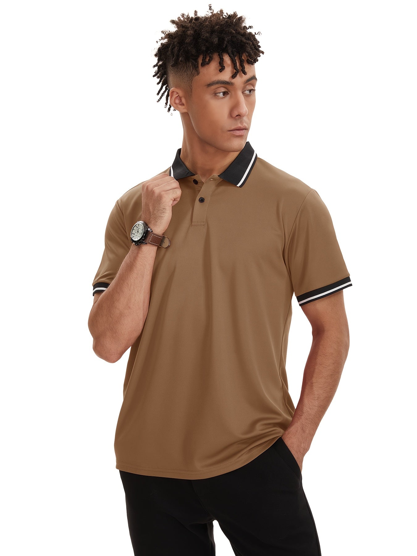 Men's Polo Shirts 6 Pack Short Sleeve Sports Golf Casual Summer Outdoor Tee Mixed Colors S-XXL