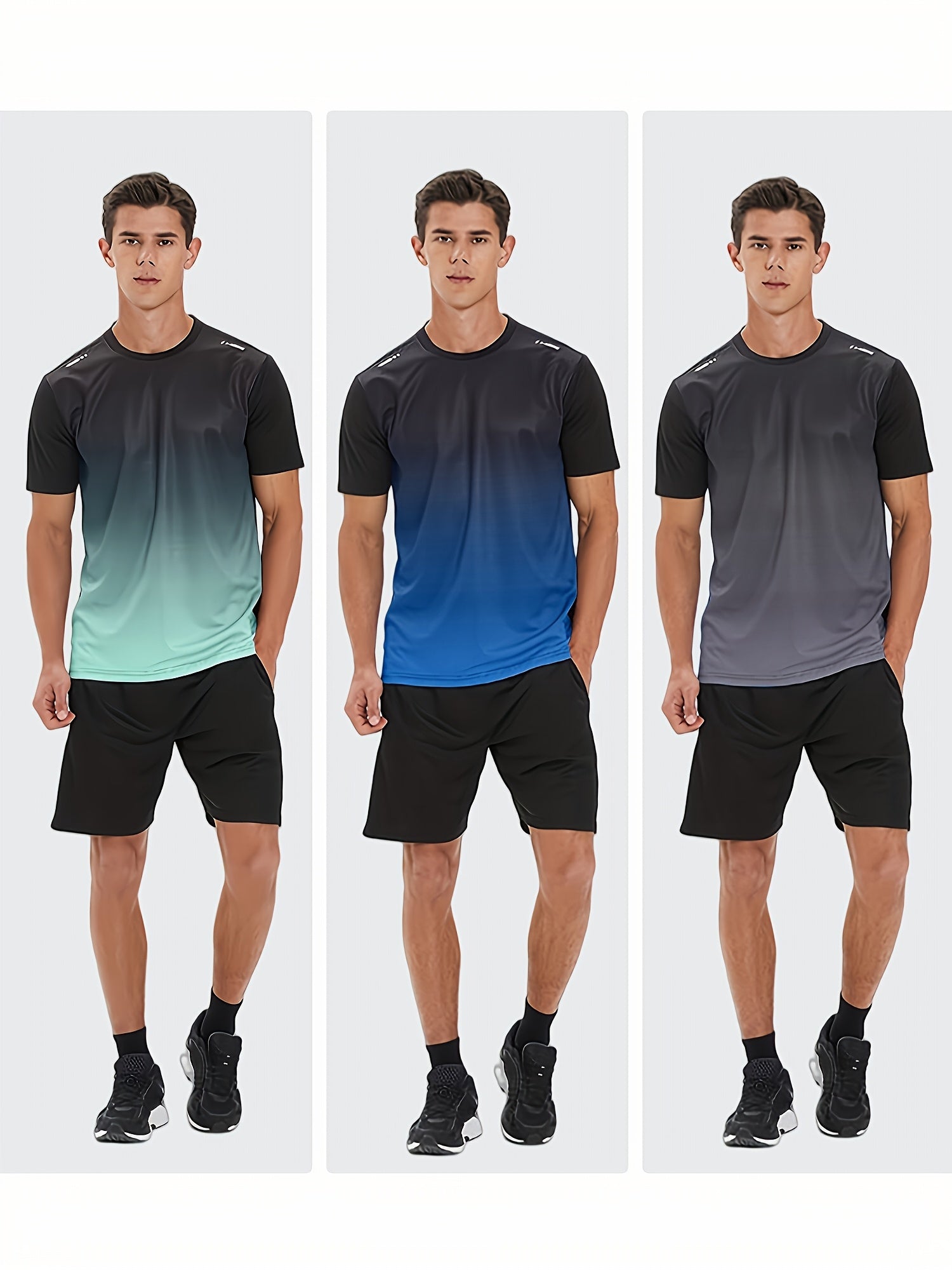 6-Piece Men's Sportswear Set All Season Casual Athletic Outfit Zipper Drawstring Pockets Multi-Color Holiday Gift for Men