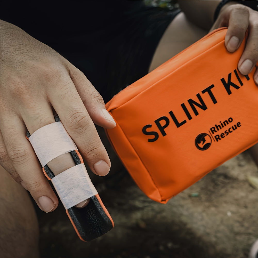 First Aid Splint Set 4-Pack – Rollable Emergency Splints in 4 Sizes (36", 18", 9", 4"), Lightweight Compact for First Aid Kit, Camping, Hiking, Survival & Emergency Preparedness