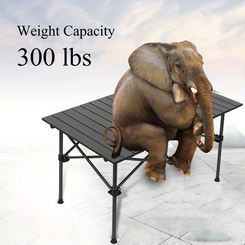 Folding Camping Table with Carry Bag - Lightweight Portable Beach Table for Outdoor Cooking, Picnic, BBQ, Boat, Backyard & Travel | S & M Sizes