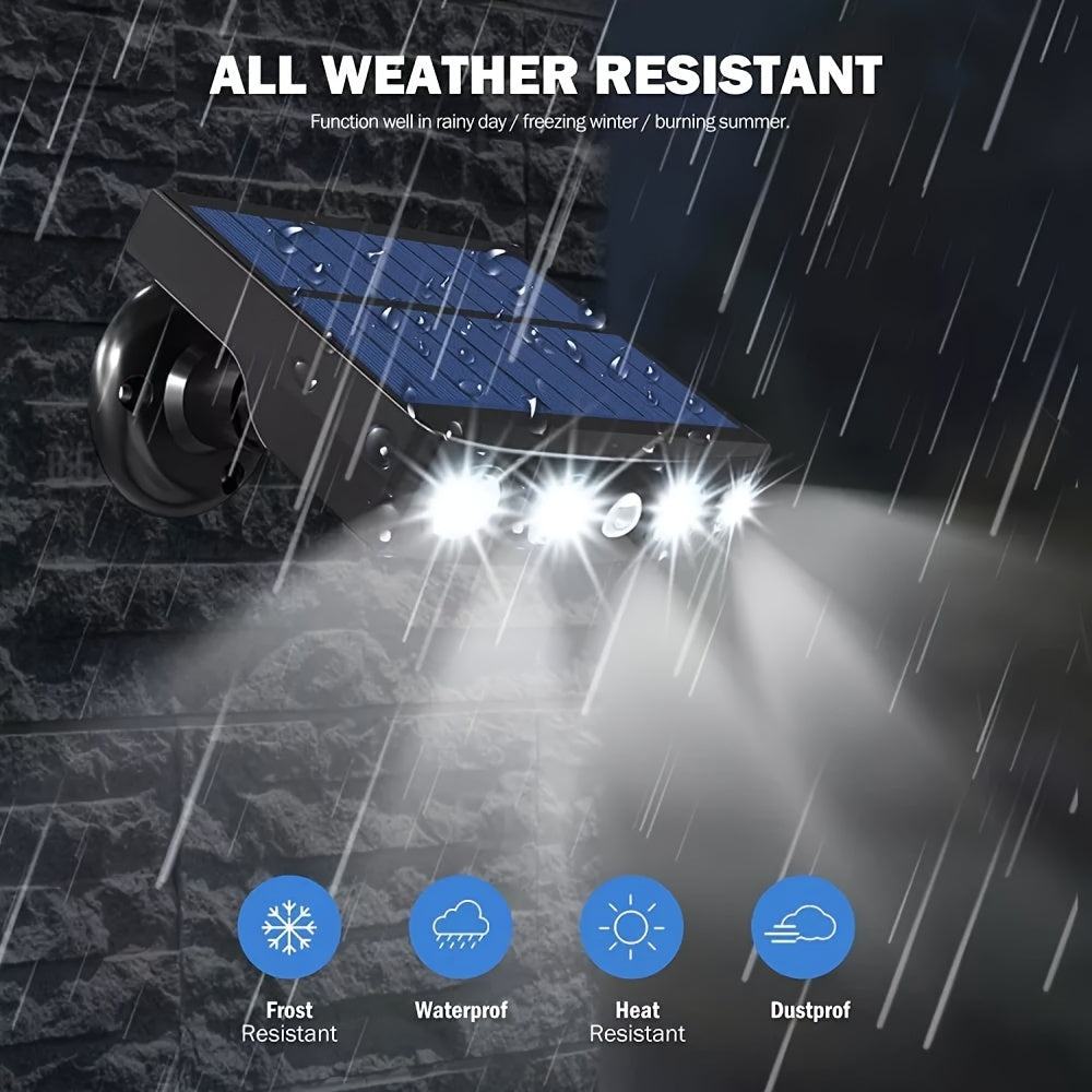 Solar Wall Lights Outdoor Dusk to Dawn IP44 Waterproof 120° Wide Beam 1200mAh Auto On Off Security Light for Porch Courtyard Deck Garden Fence White Warm Light 1 2 4 Pack