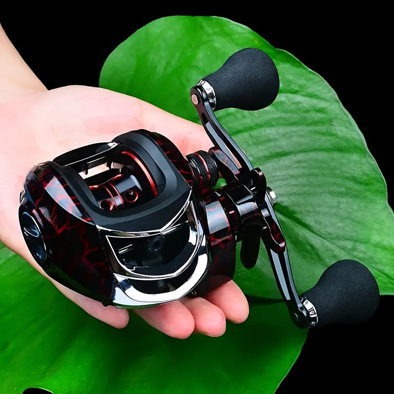 18+1BB Baitcasting Fishing Reel High Speed Dual Braking System 20LB Max Drag - Stainless Steel Ergonomic Grip for Carp Bass Saltwater Freshwater - Left Hand Right Hand