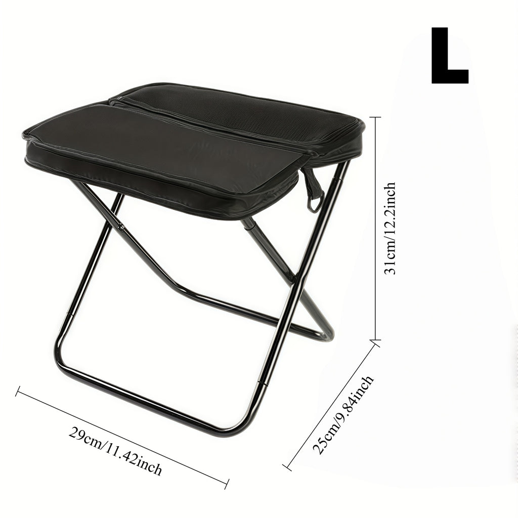 Portable Folding Camping Chair with Backpack Straps – Lightweight Alloy Frame, Mesh Storage Bag, Compact Foldable Seat for Camping Fishing Picnic Hiking