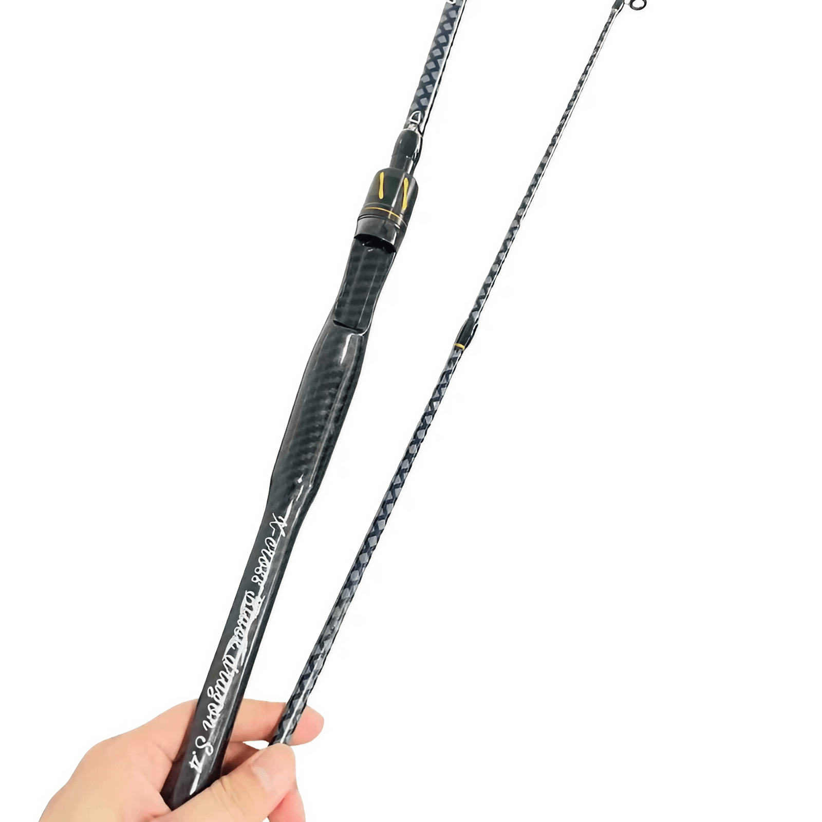 Ultralight Carbon Fiber Fishing Rod Casting Spinning – Sensitive Tip EVA Grip Pole for Bass Trout Freshwater Saltwater – 165/180/210cm Fishing Gift for Men