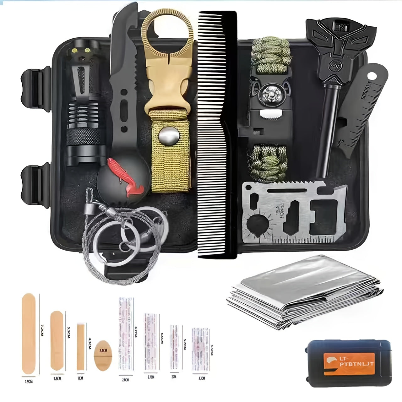 28-in-1 Survival Kit Tactical Knife Set & Outdoor Tools for Men – Camping, Hunting, Fishing, Hiking Gear | Father's Day Gift for Dad Husband Boyfriend