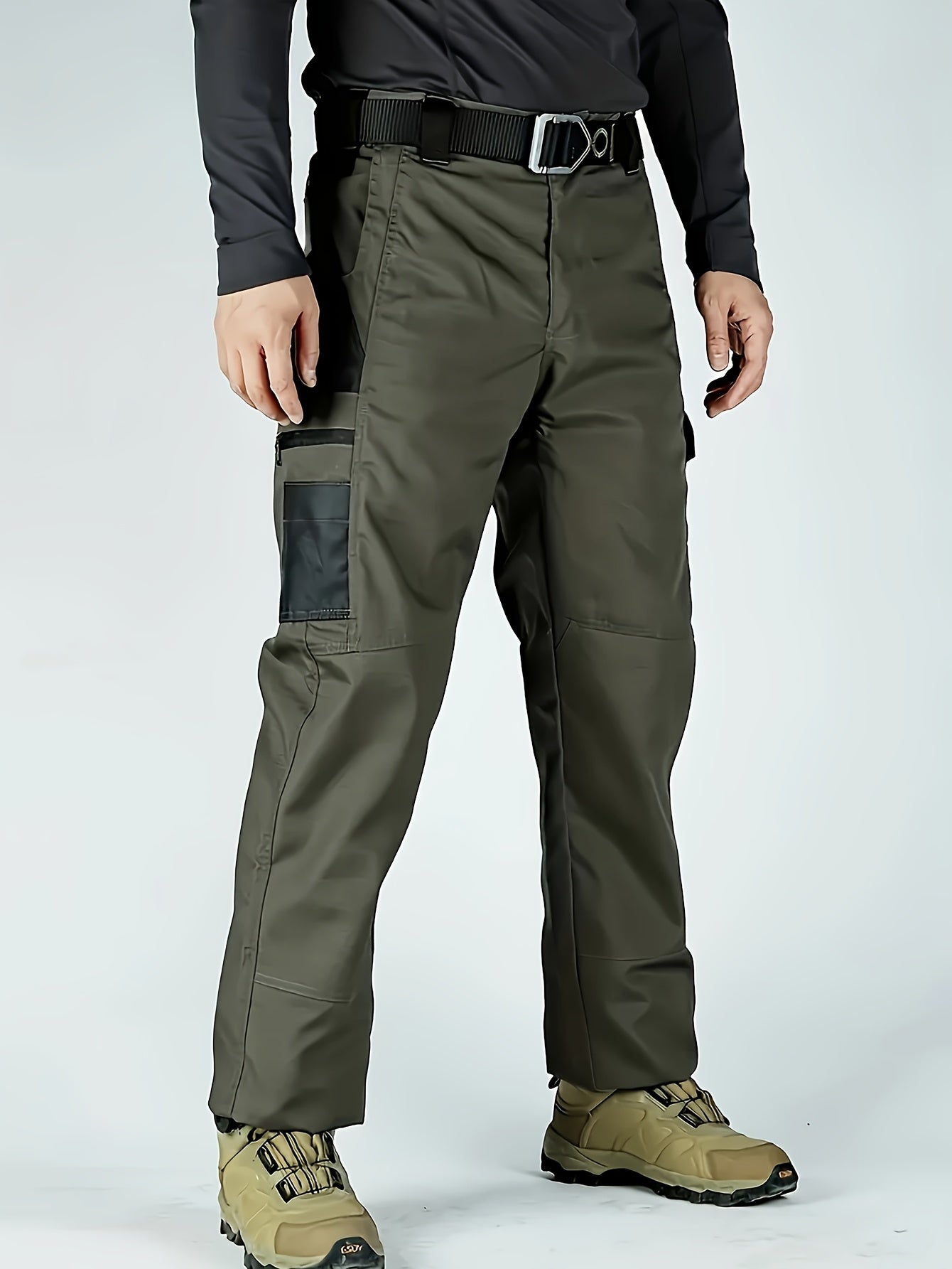 Men's Tactical Cargo Pants Quick-Dry Lightweight Hiking Pants Multi-Pocket Outdoor Work Pants for Men S-XXXL Black Grey Green