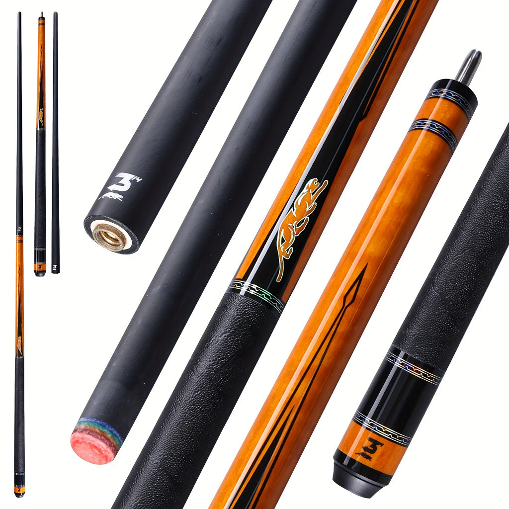 Carbon Fiber Pool Cue 58 Inch Professional Billiard Cue Stick Low Deflection 12.5mm Tip 3/8x8 Pin Joint Leather Grip – PREDAIDR SP Series Billiards Cue for Pool Players