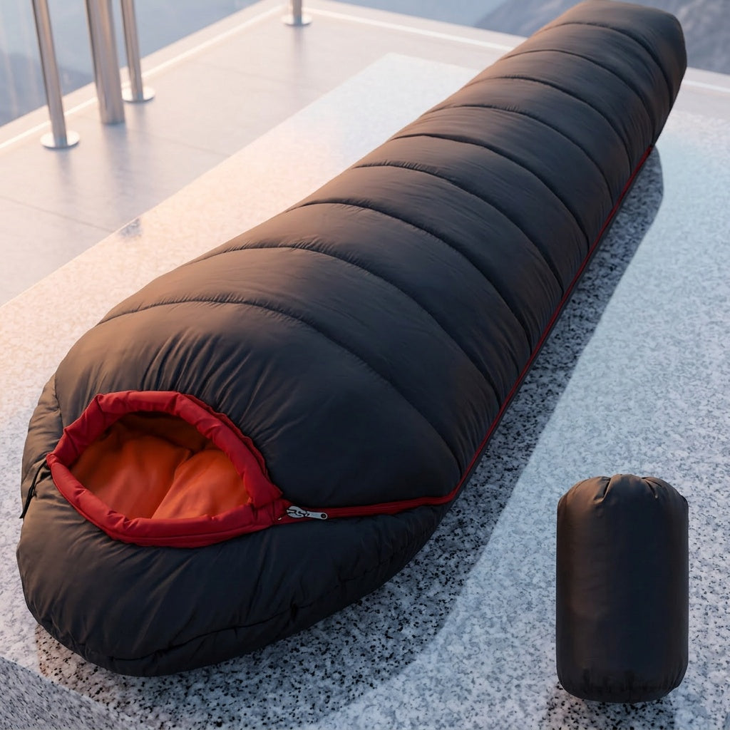 Mummy Sleeping Bag 15-45°F 3-4 Season Cold Weather Ripstop Shell Synthetic Fill Anti-Snag Zipper Lightweight Washable for Backpacking Camping Hiking Adults Up to 6ft