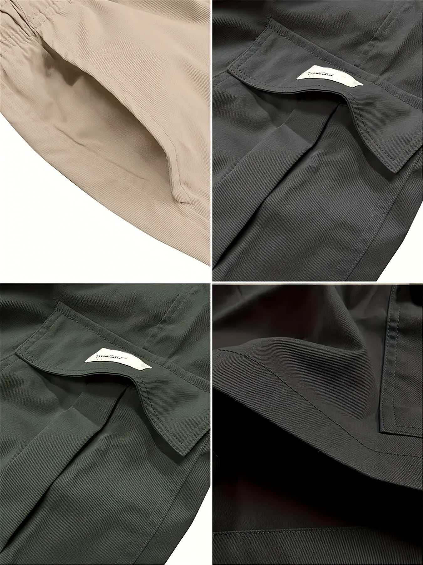 Men's Loose Fit Workwear Shorts 4pcs 5-Pocket Large Pocket Casual Athletic Gym Basketball Outdoor Summer Training Pants S-XXXL