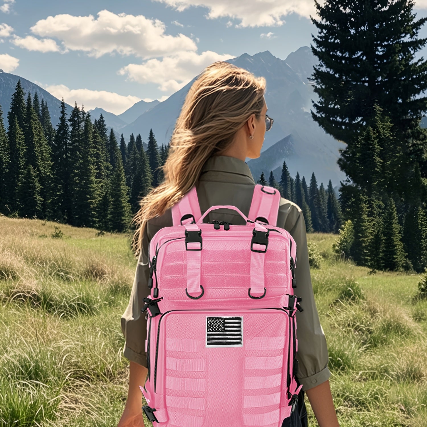 Tactical Backpack 50L (13.21 Gal) – High Capacity Unisex Military Bag for Camping, Hiking, Hunting, Fishing & Travel, Multiple Color Options with Optional Storage Bag