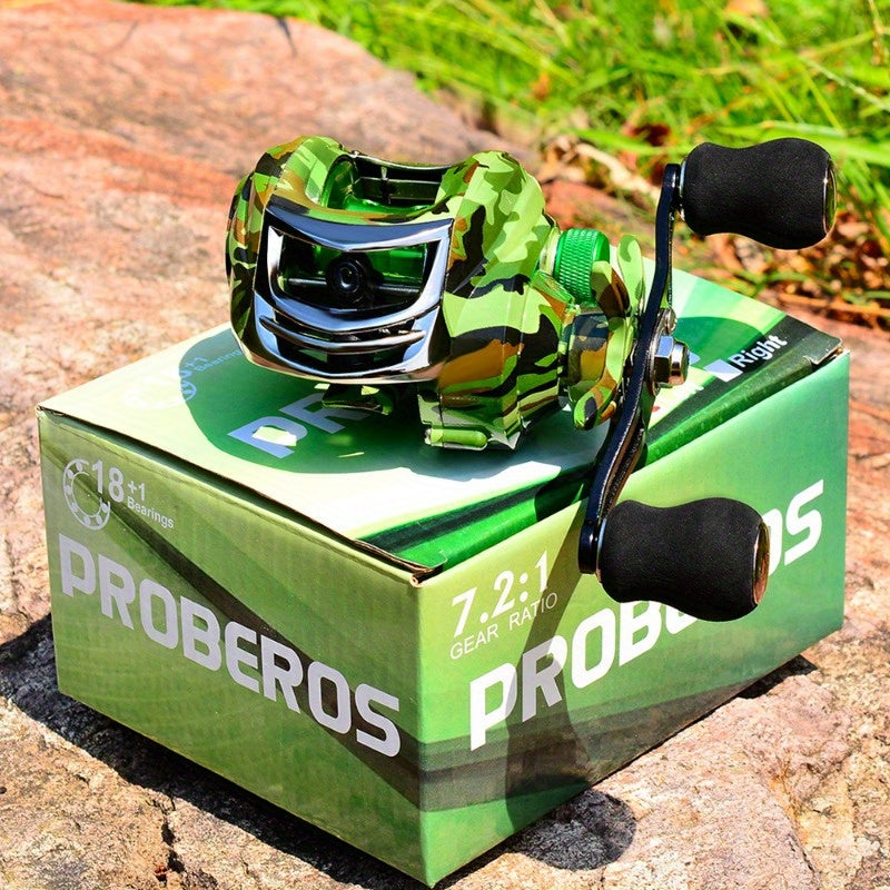 Fishing Reel Bait Combo Set High-Speed Spinning Reel with Soft Lures Ambidextrous Saltwater Freshwater Bass Trout Carp Beginner to Pro Fishing Gift
