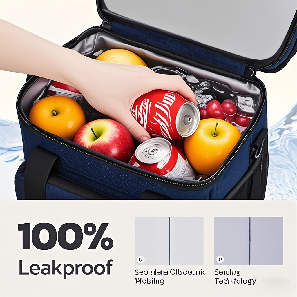 Large Insulated Lunch Bag Triple Compartment 5 Gallon Leakproof – Professional Cooler Tote with Shoulder Strap for Men Women Work Office Camping