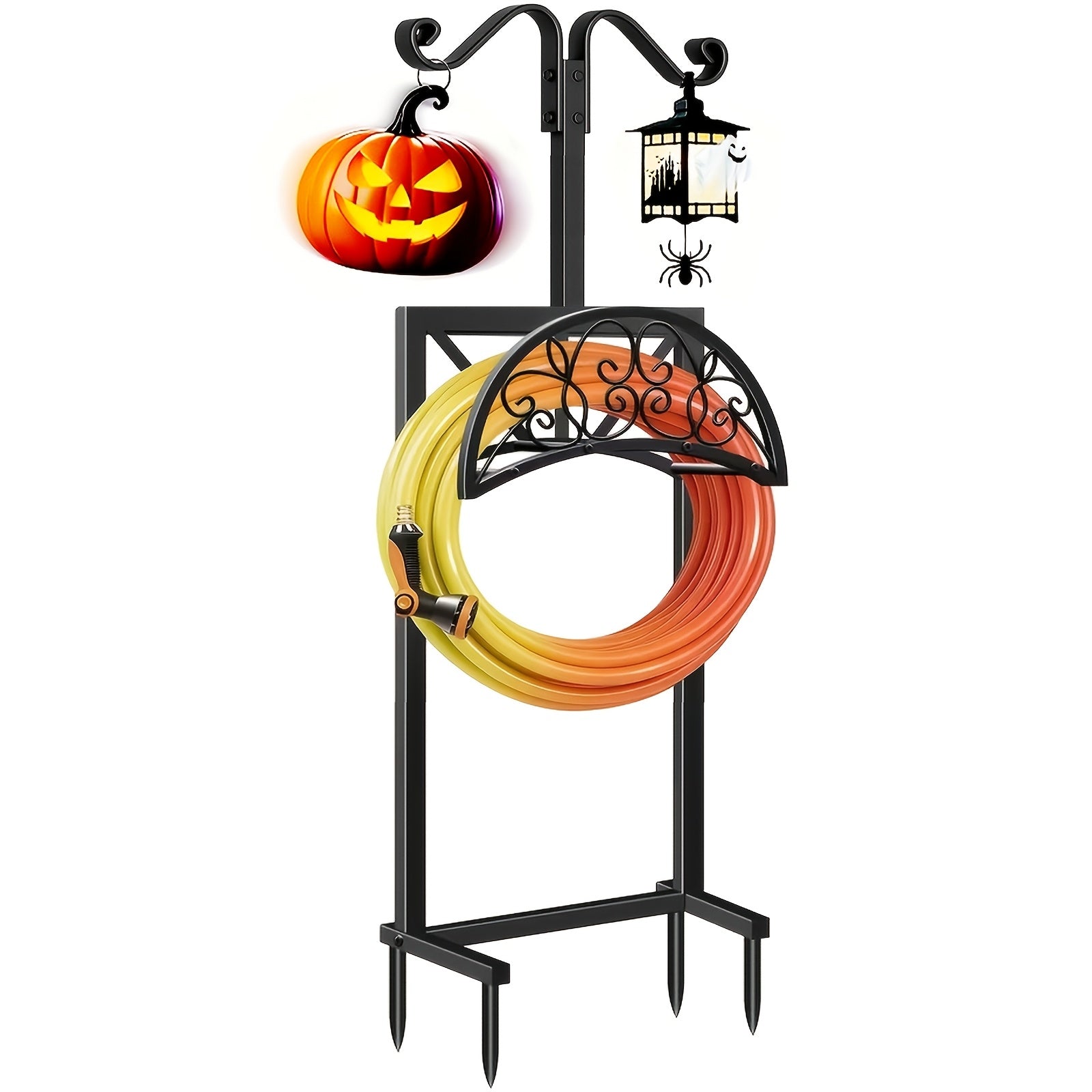 Garden Hose Holder Outdoor Wall Mount & Freestanding Hose Reel Rack – Heavy Duty Metal, Rust-Resistant, Multi-Style Options for Lawn Patio Yard