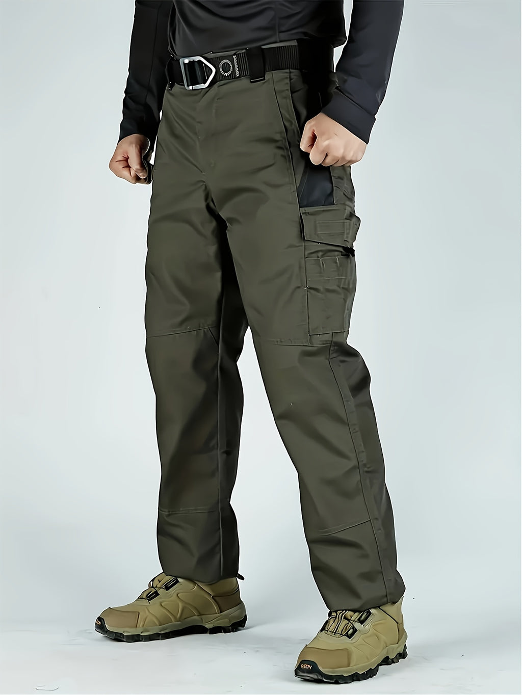 Men's Tactical Cargo Pants Quick-Dry Lightweight Hiking Pants Multi-Pocket Outdoor Work Pants for Men S-XXXL Black Grey Green