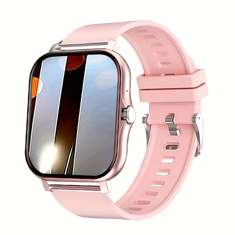 Smartwatch Full Touch Screen Wireless Calling Multi-Sport Modes Music Control Magnetic Charging Compatible with iPhone Android Men Women Fashion Sports Watch