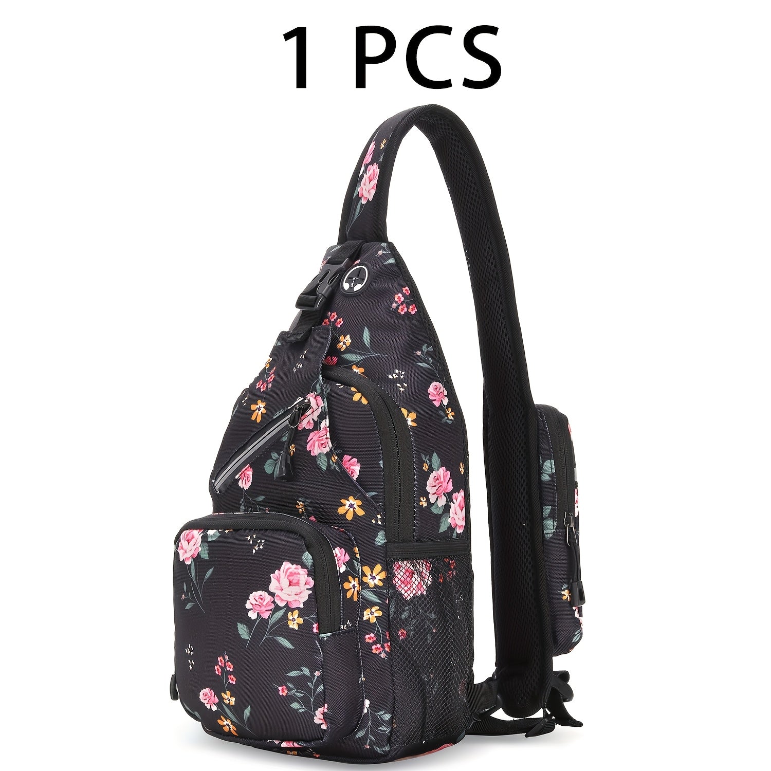 Crossbody Sling Bag for Men Women Large Capacity – Single Shoulder Travel Bag Multi-Purpose Outdoor Hiking Commuter Everyday Carry EDC Bag Secure Zipper Closure Unisex 14 Colors