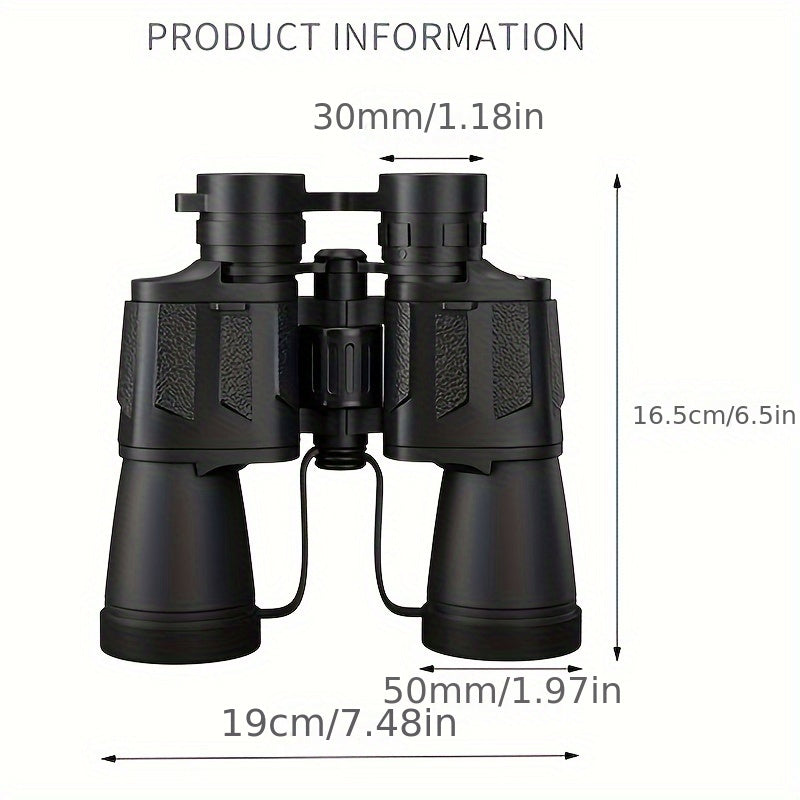 High-Powered Binoculars for Adults with Phone Adapter Bird Watching Travel Hiking Concerts Includes Carry Case and Strap Compact Lightweight Optics Black Green Mud