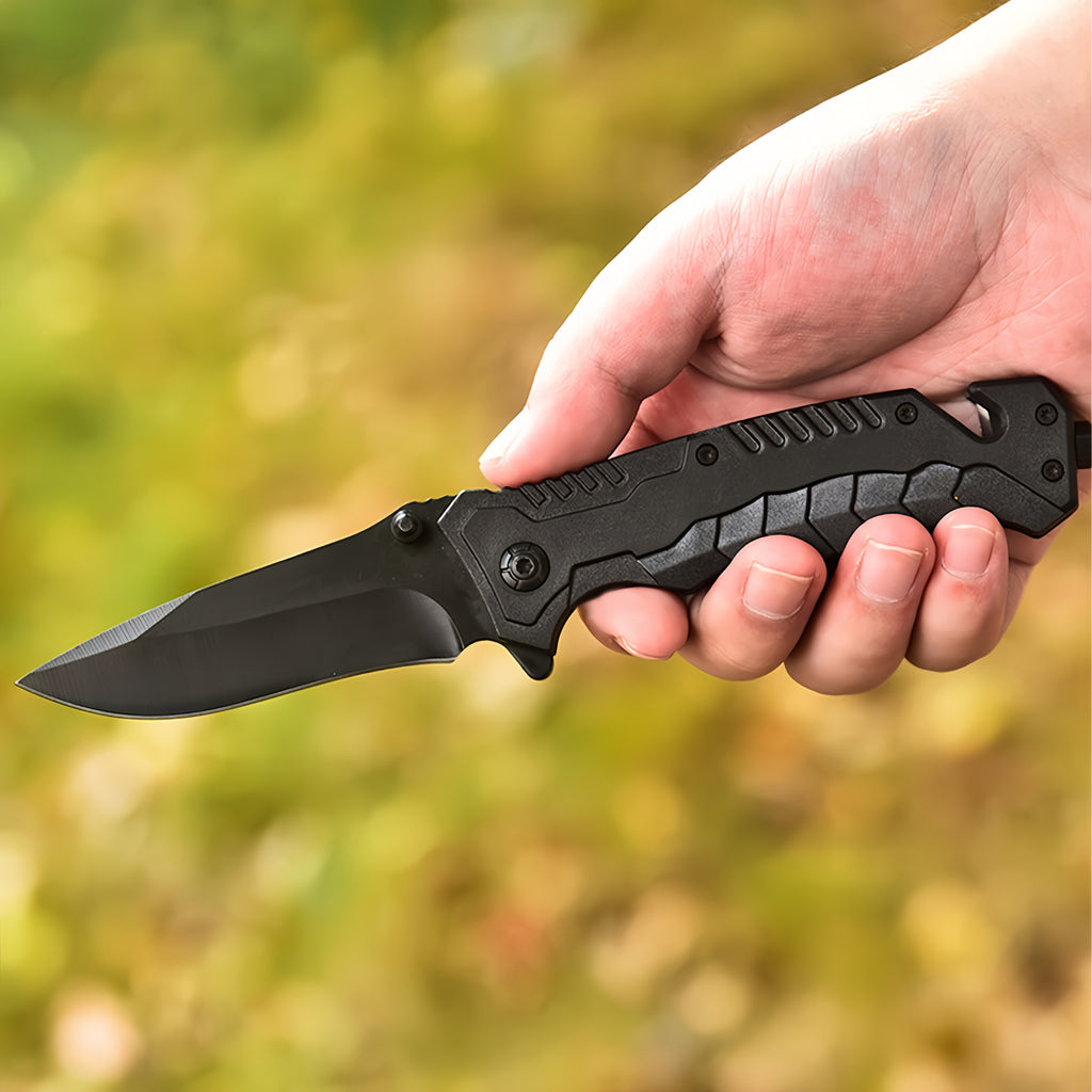 1000 Lumen Tactical Flashlight & Pocket Knife 2-Piece Survival Set – USB Rechargeable 250M Beam 4-Mode Aluminum Flashlight + Clip Knife for Camping Hiking Fishing Emergency EDC