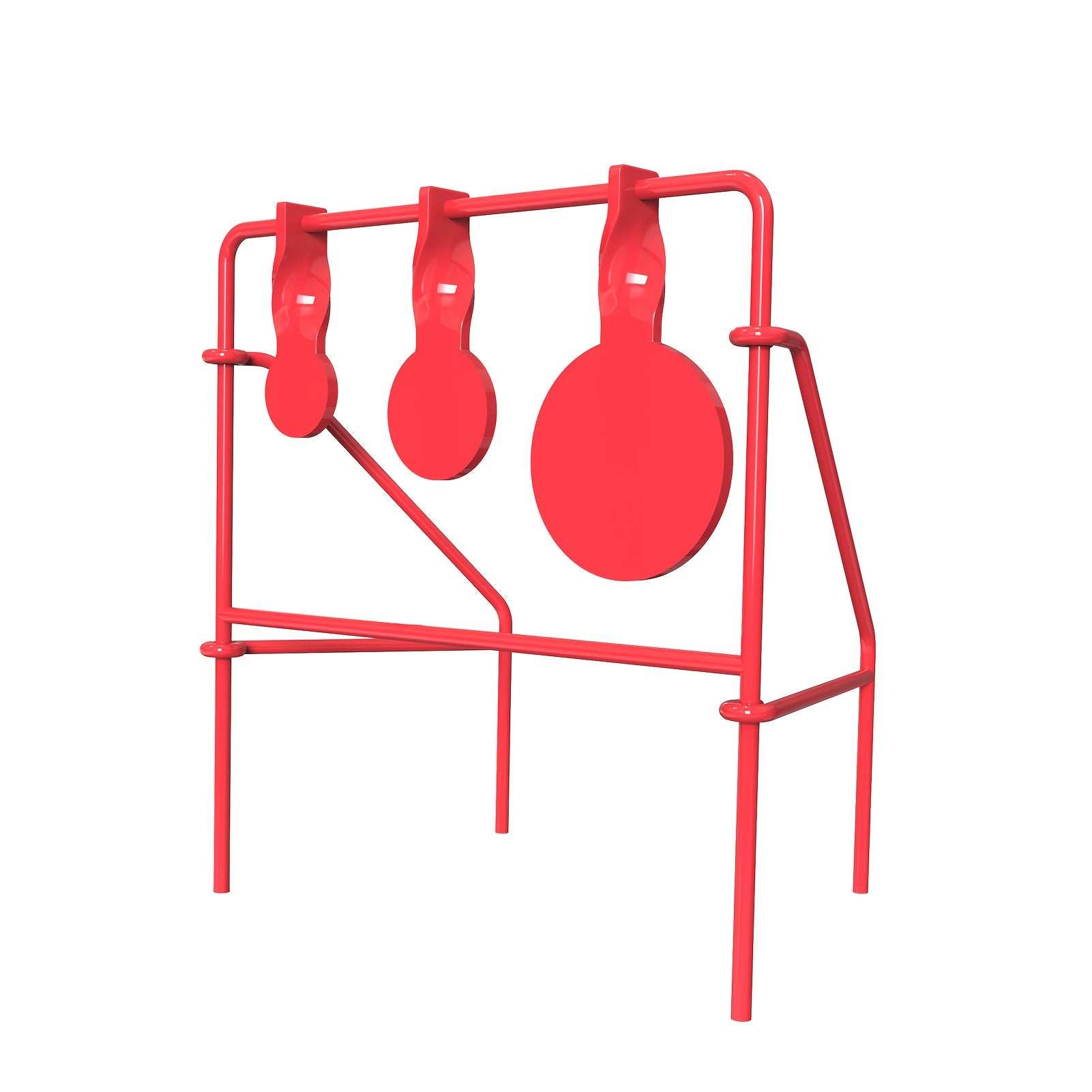 Rimfire Spinner Shooting Target with Stand Triple Spinner Foldable Steel .22LR Outdoor Shooting Practice with 15-Pack Bullseye Paper Targets