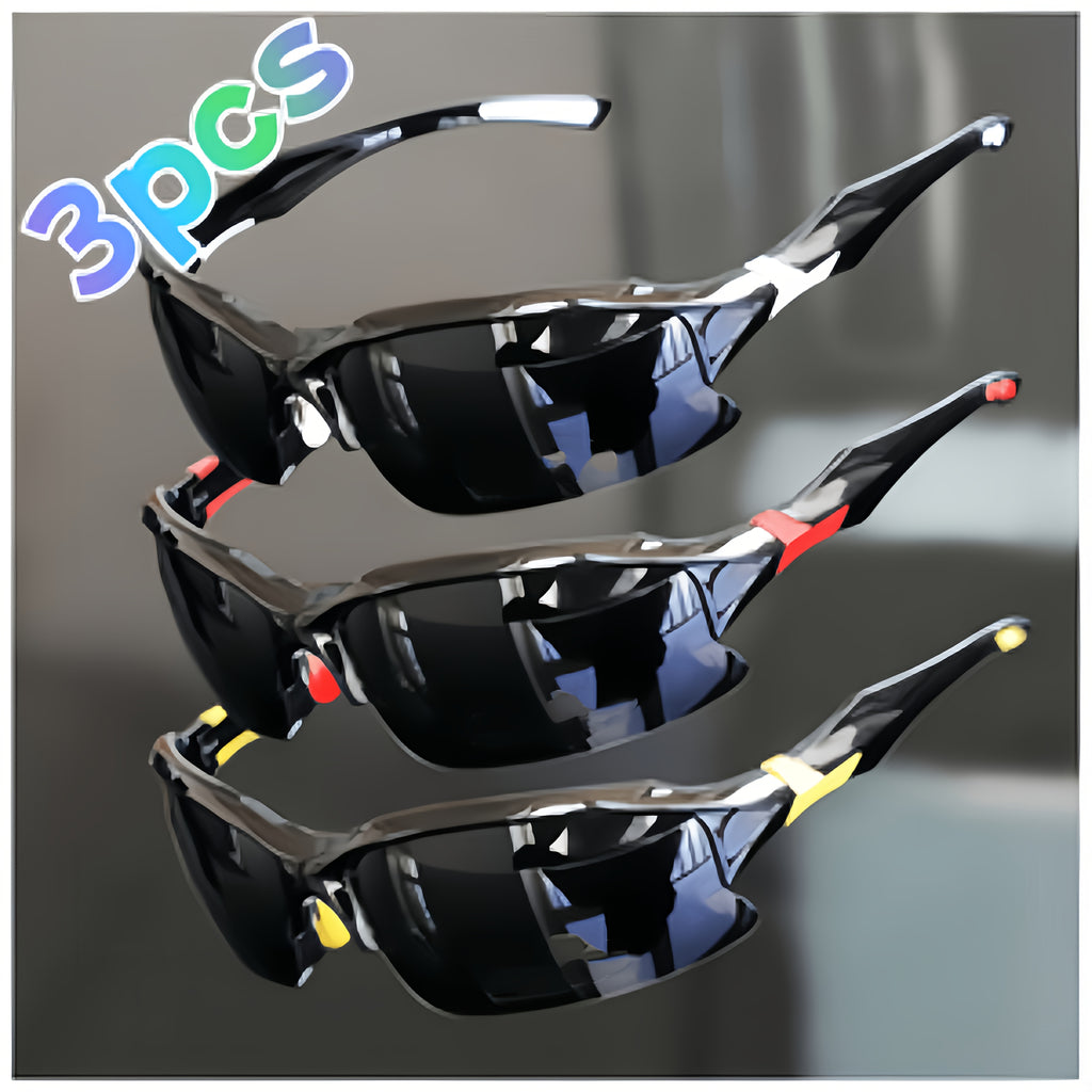 Sport Polarized Sunglasses 3 Pack for Men Women – UV400 Anti-Glare Lenses for Cycling Running Fishing Driving Golf Hiking, Lightweight Unisex Outdoor Eyewear Set