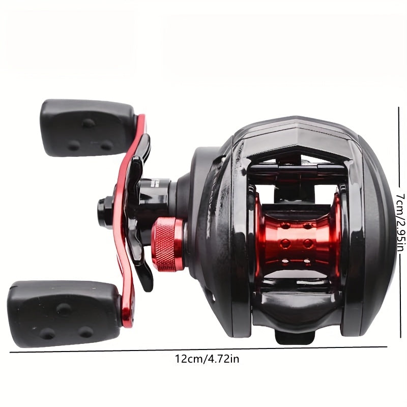 Classic Pro Speed Spool SLP Baitcast Reel – Left & Right Hand, Smooth Casting Fishing Reel for Bass & Freshwater, Black Gold & Black Red