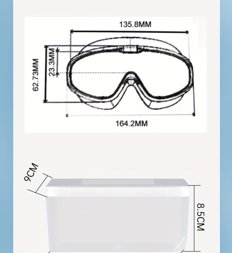 Anti-Fog Swim Goggles 2 Pack with Earplugs Nose Clip Waterproof Bag UV Protection Swimming Goggles Men Women Teens Outdoor Pool Water Sports Gift