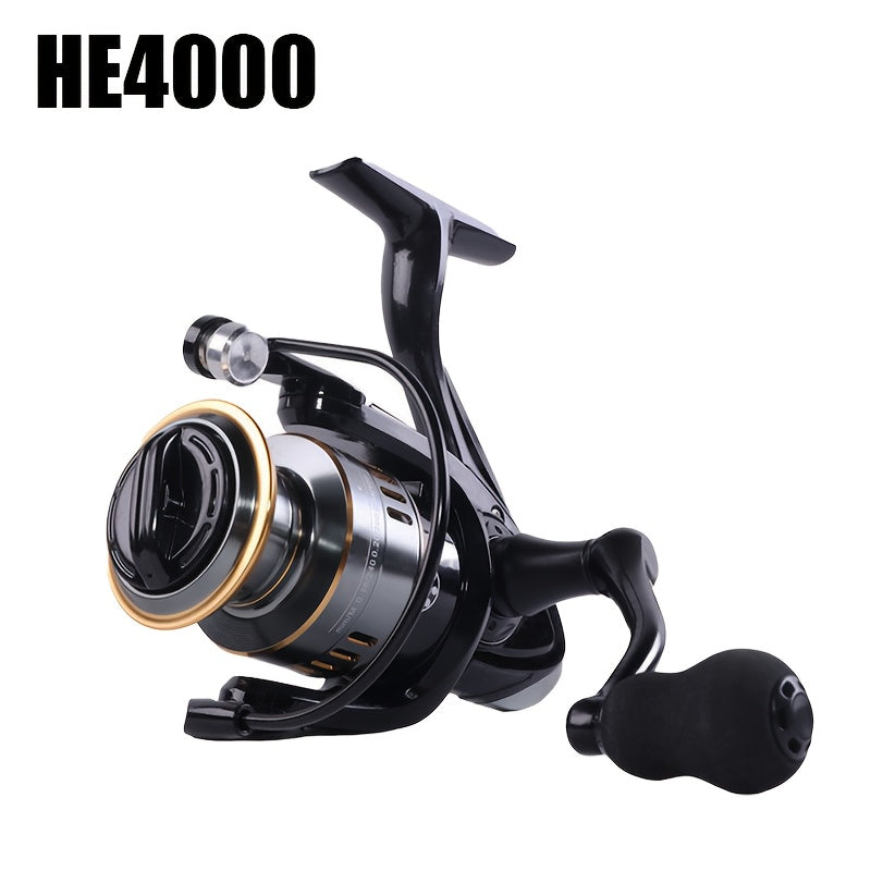 Spinning Fishing Reel Metal Body 5.2:1 Gear Ratio 22LB Drag Left Right Hand – Freshwater Saltwater Reel HE500 to HE7000