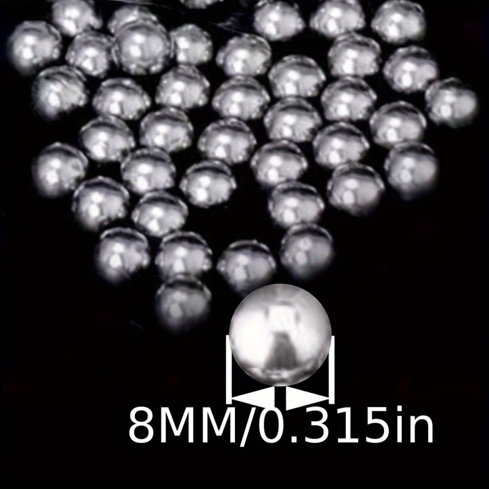 Slingshot Steel Balls 8mm High-Precision – 180 or 350 Pcs Durable Steel Ammo for Slingshot Shooting, Bicycle Bearings & Outdoor Leisure, No Assembly Required