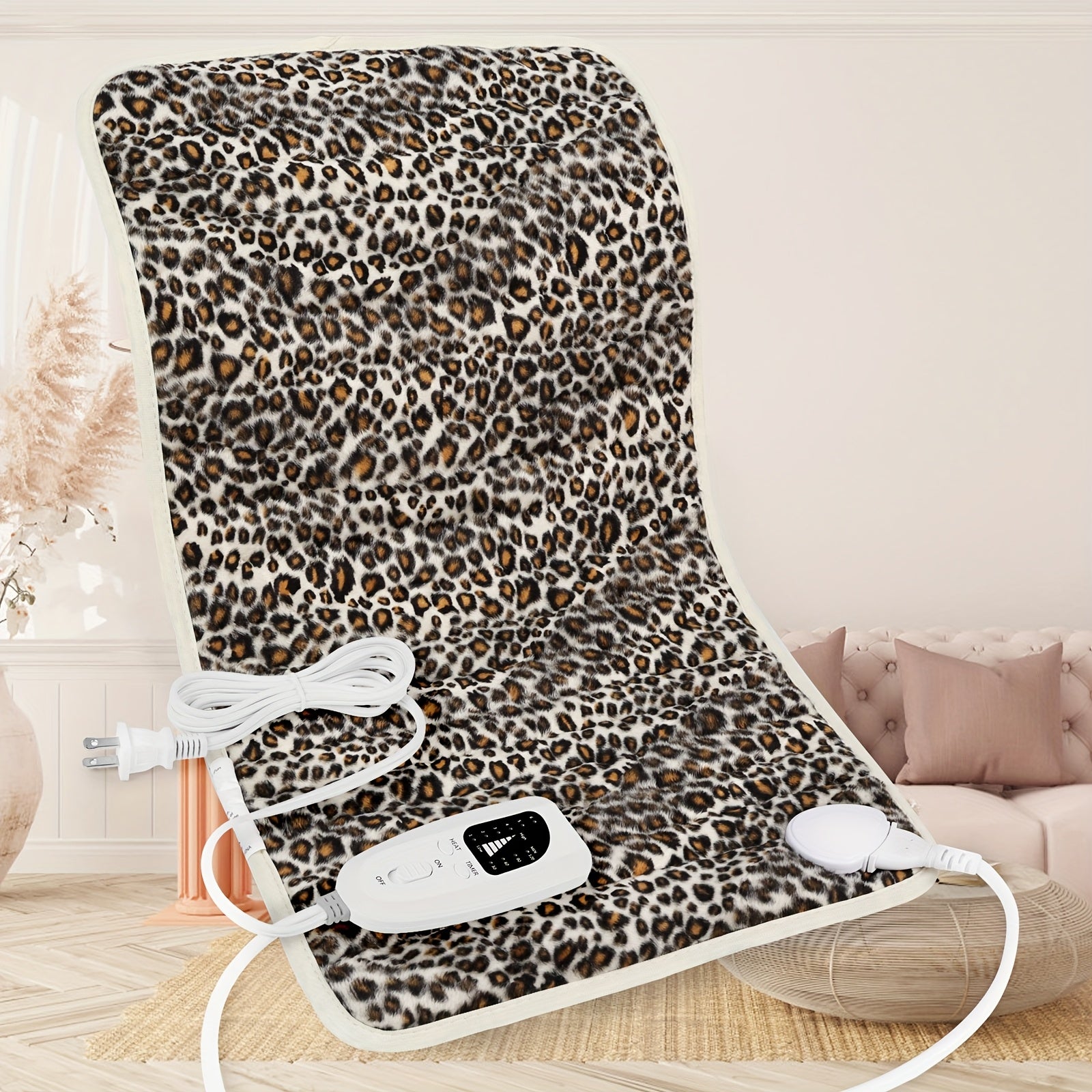 Electric Heating Pad Extra Large 24x12 – 6 Heating Levels Up to 140°F, Auto Shut-Off, Machine Washable, Portable Pad for Back, Neck, Shoulder, Knee & Leg Pain Relief | Holiday Gift for Parents