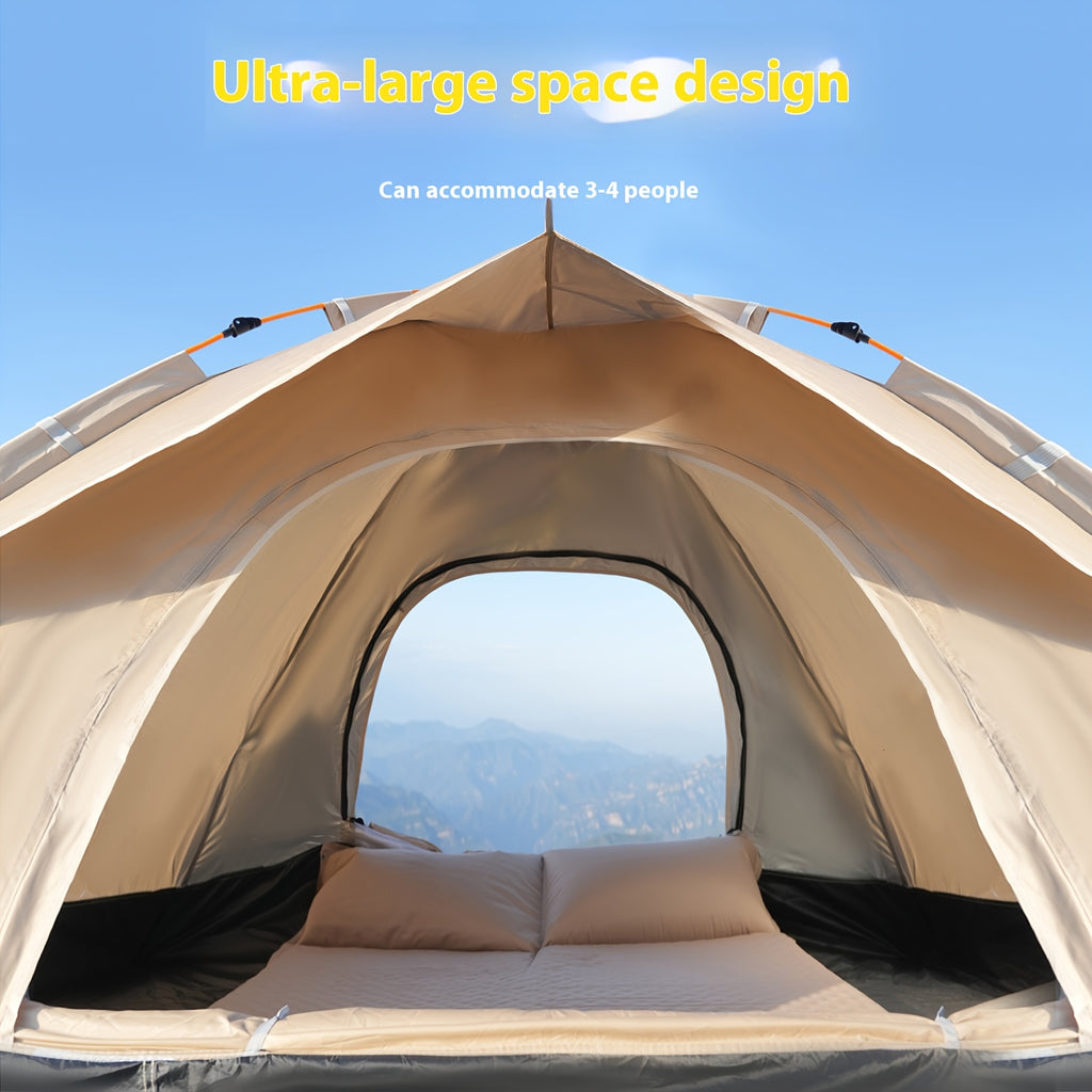 Pop Up Camping Tent Instant Setup 1-3 & 3-4 Person All Season Windproof Lightweight Tent Dual Doors Mesh Windows Hiking Backpacking Outdoor Gear