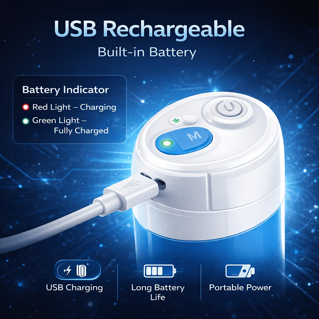 USB Powered Portable Camping Shower Pump with 6.5ft Hose, No Battery Submersible Water Pump for Camping Hiking Beach Pet Bathing Car Washing Garden Watering, Connects to Power Bank or Car Charger