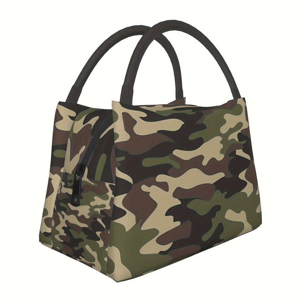 Insulated Lunch Bag Reusable 11x6.5x7 In – Polyester Cooler Tote for Camping, Picnic, Beach, Office & Outdoor Activities, Keeps Food Hot & Cold