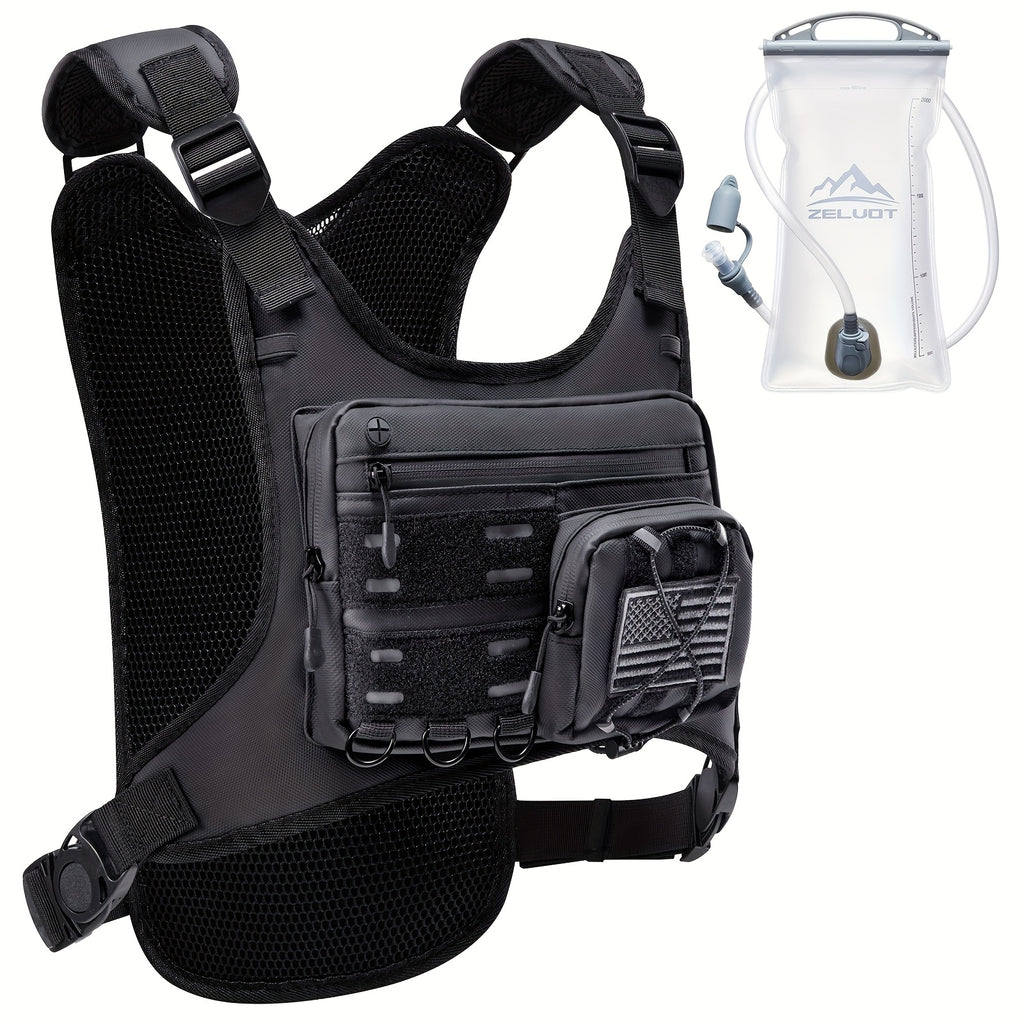 Running Hydration Vest with 3L Water Bladder – Lightweight Adjustable Chest Pack, Reflective Gear Holder for Men & Women, Trail Running, Hiking & Marathon, 7 Colors
