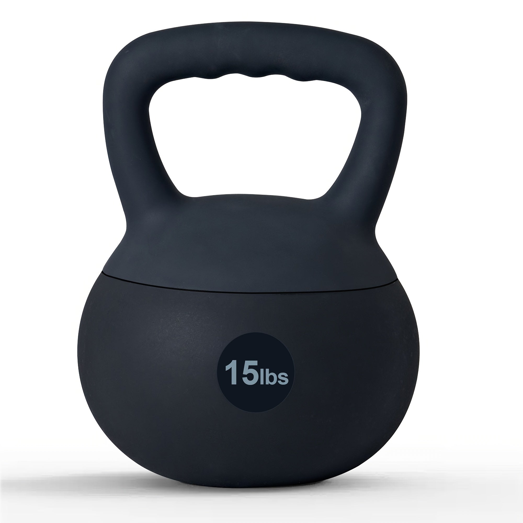 Soft PVC Kettlebell with Wide Non-Slip Handle – Iron Sand Filled Strength Training Weights 10-30 lbs for Women & Home Gym, Swings, Squats, HIIT & CrossFit