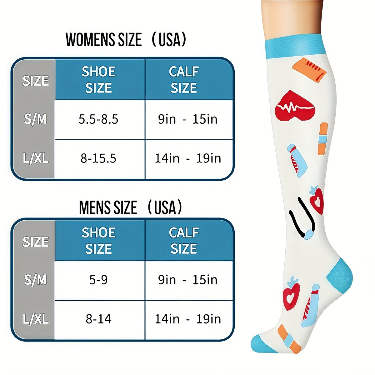 Compression Sports Socks 6 Pairs for Men Women – Lightweight Mid-Calf Athletic Running Socks Cycling Hiking Soccer Travel Breathable Moisture Wicking Performance Socks S/M L/XL