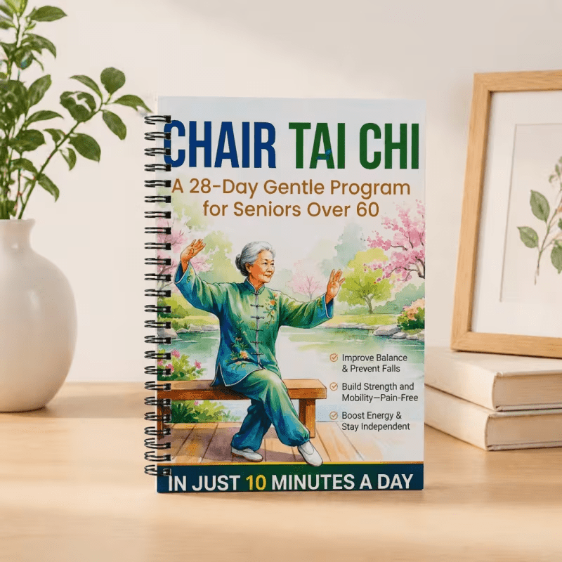 Chair Tai Chi Chair Yoga Guide Books for Seniors 3-Book Set – 10-Minute Daily Exercises 28 & 30 Day Program for Beginners Over 60 Low-Impact Home Fitness Spiral-Bound