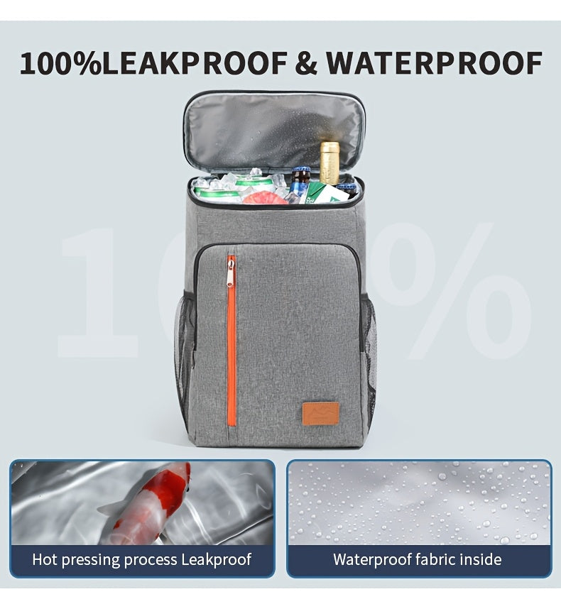 Insulated Cooler Backpack 30+ Cans Extra Large – Leakproof Shoulder Bag for BBQ Camping Picnic Beach Outdoor Men Women