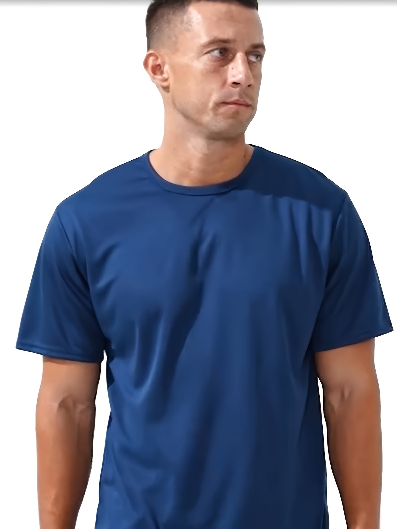 Men's Quick Dry Workout T-Shirts 10 Pack 100% Polyester Moisture Wicking Crew Neck Short Sleeve Gym Running Tees S-XXXL – Breathable Athletic Activewear for Men Outdoor Sports