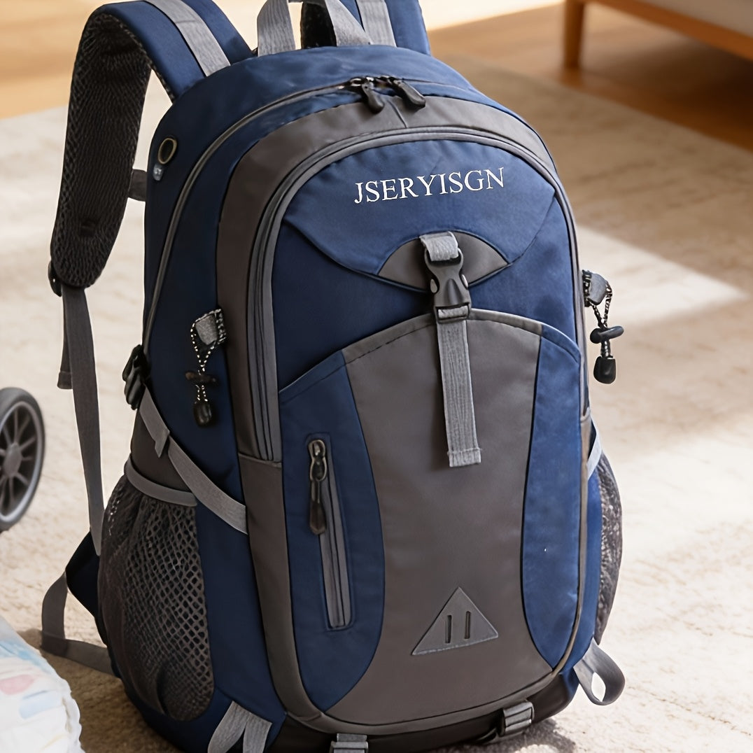 Large 40L Hiking Backpack Lightweight Unisex Adjustable Shoulder Straps – Outdoor Pack for Camping Travel Cycling Men Women Red Black Dark Blue Green