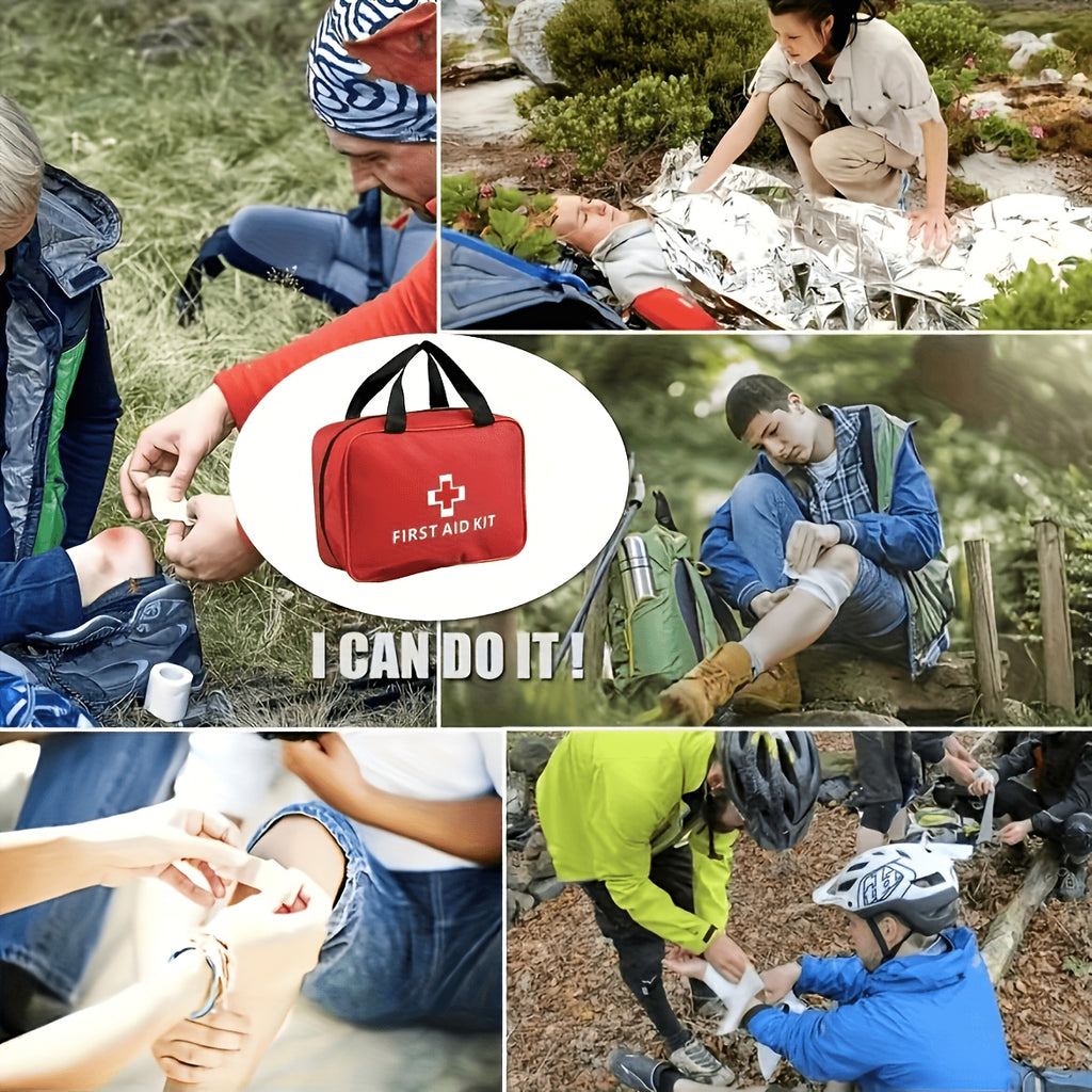 152 Piece First Aid Kit Waterproof Compact Trauma Medical Kit for Emergencies Home Office Car Travel Camping Hiking Boating Outdoor Survival