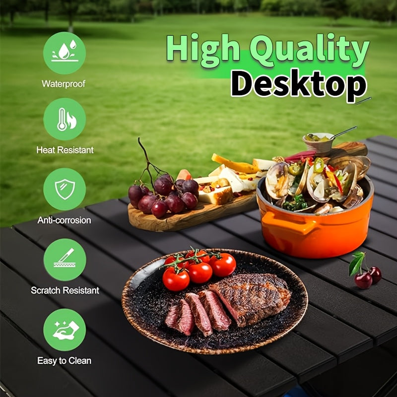Folding Camping Table with Carry Bag - Lightweight Portable Beach Table for Outdoor Cooking, Picnic, BBQ, Boat, Backyard & Travel | S & M Sizes