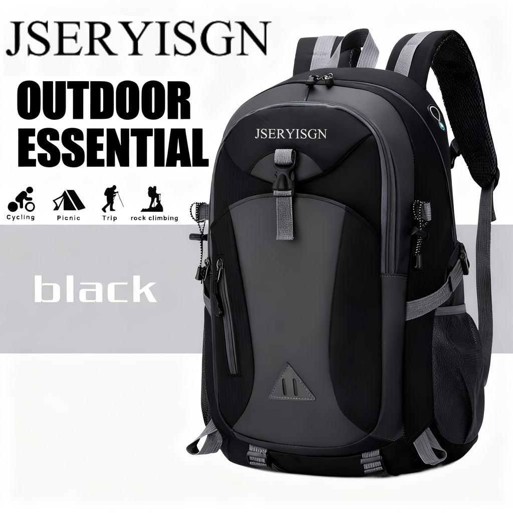 40L Hiking Backpack Lightweight Daypack Rucksack for Men Women with Hip Belt Zipper Closure Large Capacity for Camping Travel Cycling Climbing Outdoor Adventures
