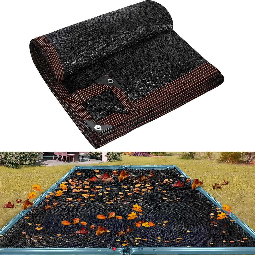Black Shade Cloth 80% Mesh Tarp – Sun Shade Net for Greenhouse Patio Garden Vegetables Plants Chicken Coop Outdoor Protection Reinforced Grommets Multiple Sizes