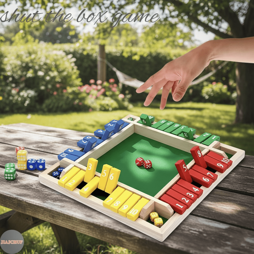 Classic Wooden Dice Strategy Board Game for 2-4 Players – Fun Adult Party Game for Social Nights, Family Game Night, Group Activities & Indoor Entertainment