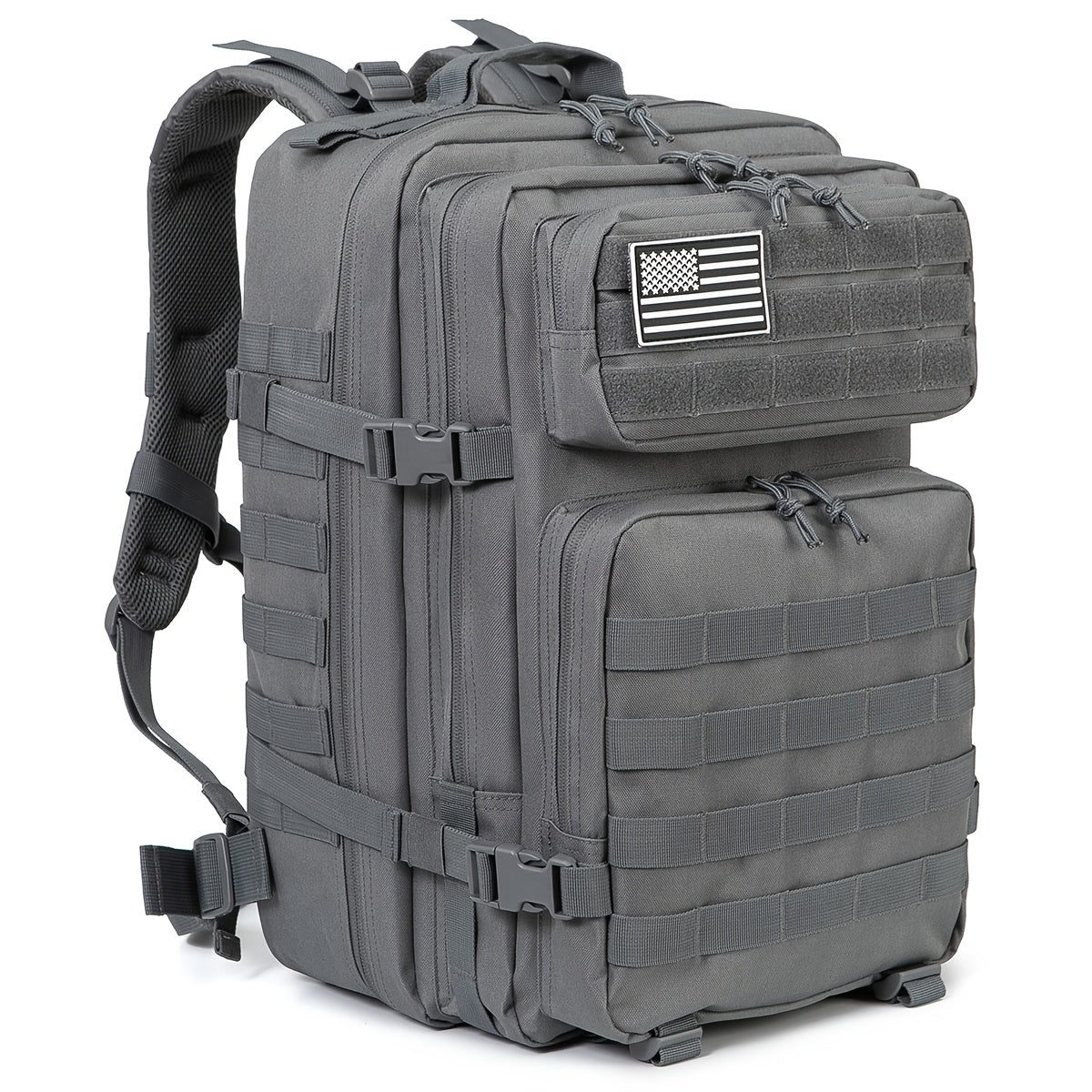 Large Tactical Travel Backpack Carry-On Approved Laptop Compartment Heavy Duty Rucksack Multiple Pockets 13 Colors Hiking Camping School Work Men Women 45L