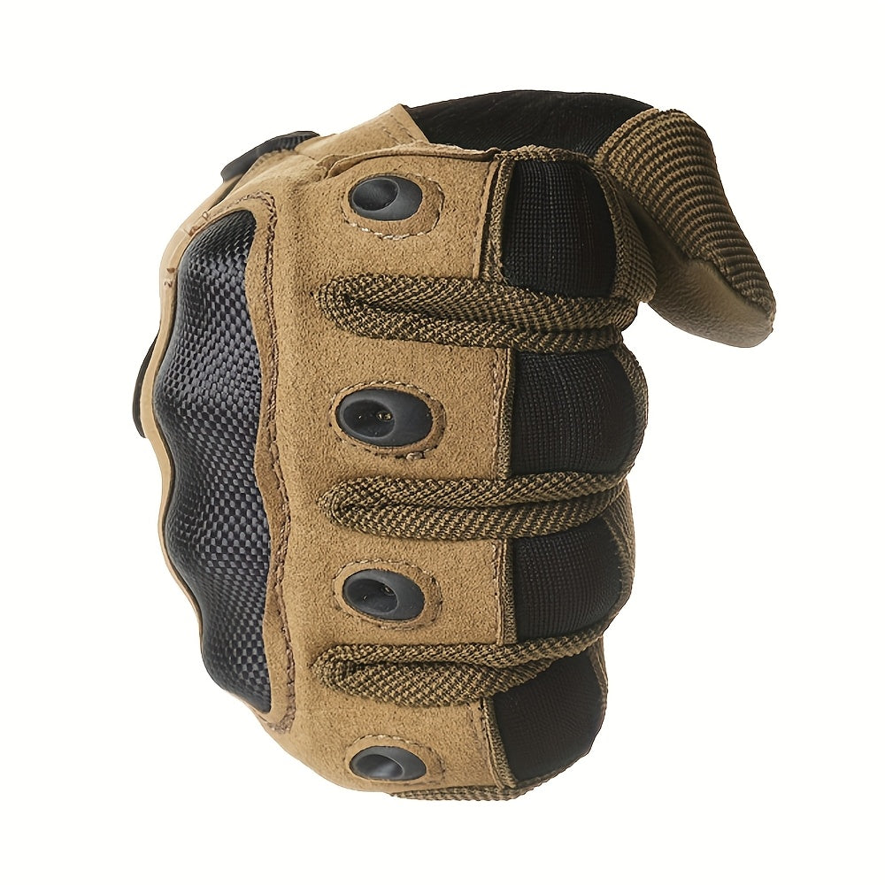 Men's Tactical Winter Gloves Touchscreen Compatible – Warm All-Finger Design, Adjustable Wrist Closure for Hiking, Cycling & Cold Weather Outdoor Activities